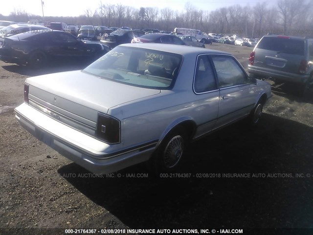 1G3AM37R9GG401742 - 1986 OLDSMOBILE CUTLASS CIERA SL SILVER photo 4