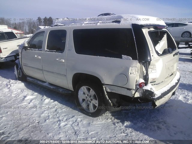 1GKS2KE38BR163838 - 2011 GMC YUKON XL K1500 SLT WHITE photo 3