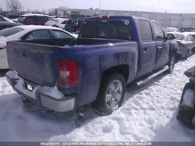 3GCRKSE38AG262801 - 2010 CHEVROLET SILVERADO K1500 LT BLUE photo 4