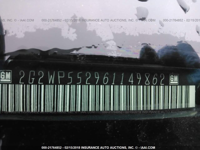 2G2WP552961149862 - 2006 PONTIAC GRAND PRIX Mavi foto 9