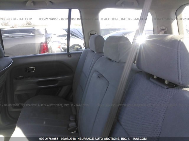 5FNYF283X8B012360 - 2008 HONDA PILOT SE BLACK photo 8