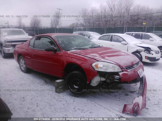 2G1WM15K169322345 - 2006 CHEVROLET MONTE CARLO LT RED photo 1