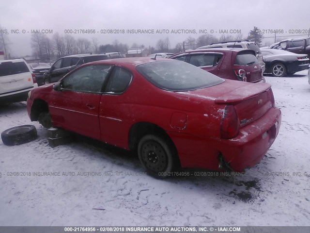 2G1WM15K169322345 - 2006 CHEVROLET MONTE CARLO LT RED photo 3