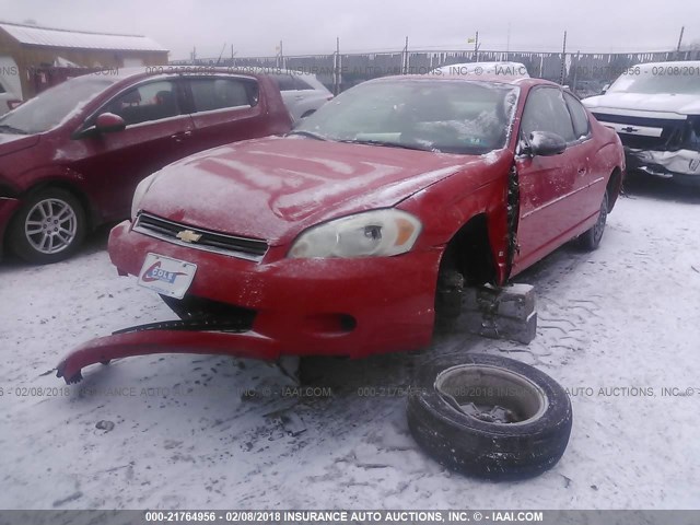 2G1WM15K169322345 - 2006 CHEVROLET MONTE CARLO LT RED photo 6