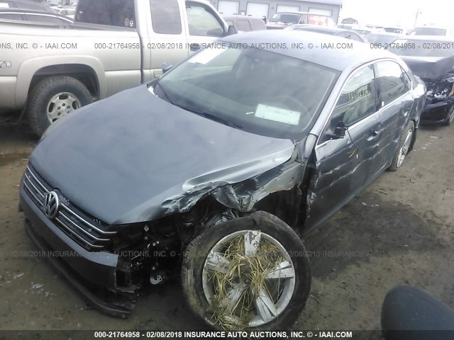 1VWAS7A39EC040709 - 2014 VOLKSWAGEN PASSAT S GRAY photo 2