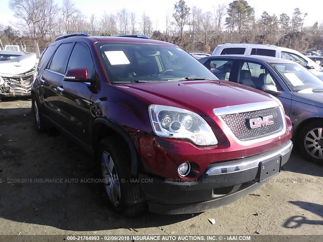 1GKEV33D29J121759 - 2009 GMC ACADIA SLT-2 BURGUNDY photo 1