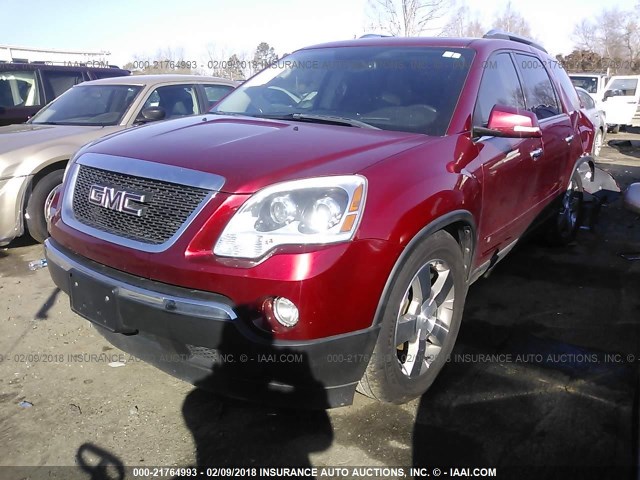 1GKEV33D29J121759 - 2009 GMC ACADIA SLT-2 BURGUNDY photo 2