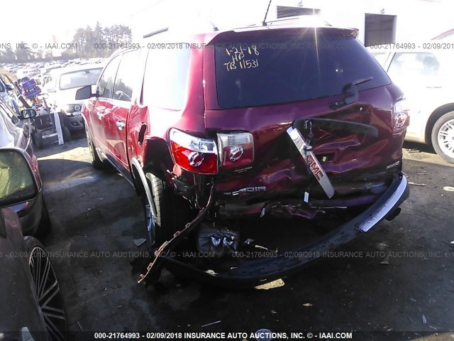 1GKEV33D29J121759 - 2009 GMC ACADIA SLT-2 BURGUNDY photo 3