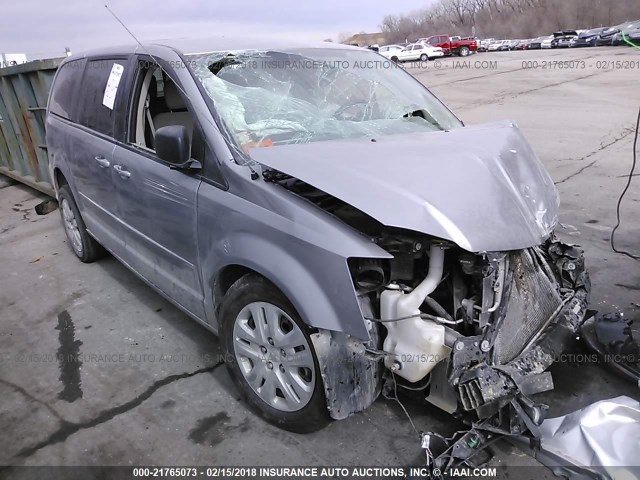 2C4RDGBG6GR116804 - 2016 DODGE GRAND CARAVAN SE SILVER photo 1