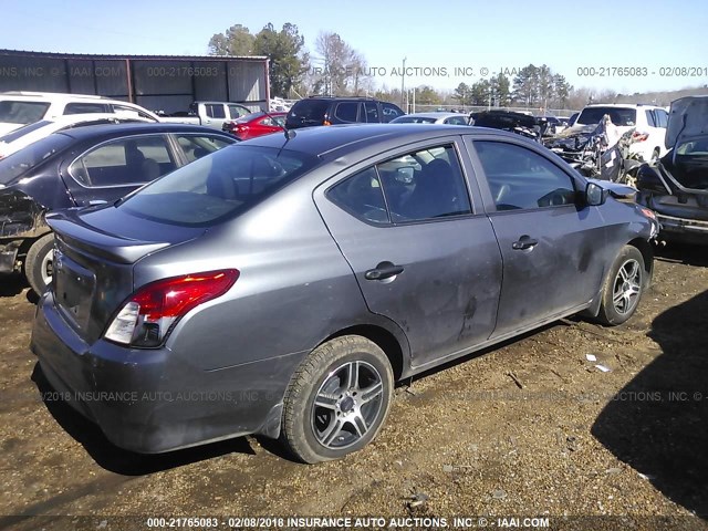 3N1CN7AP3GL908817 - 2016 NISSAN VERSA S/S PLUS/SV/SL GRAY photo 4