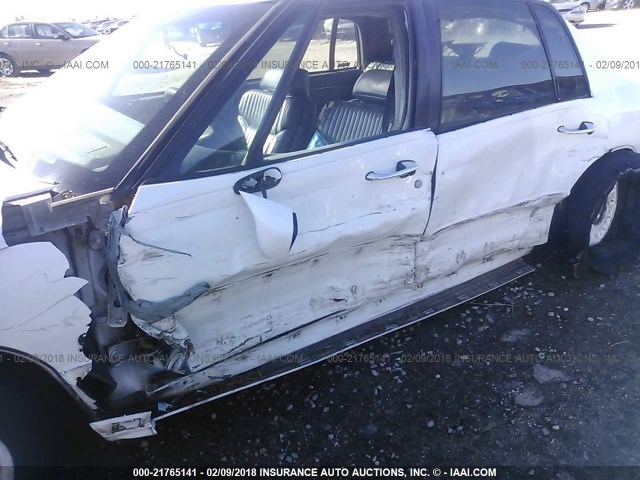 1G4CU5210TH625813 - 1996 BUICK PARK AVENUE ULTRA WHITE photo 6