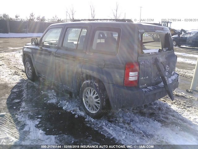 1J8FF28W18D500484 - 2008 JEEP PATRIOT SPORT BLUE photo 3