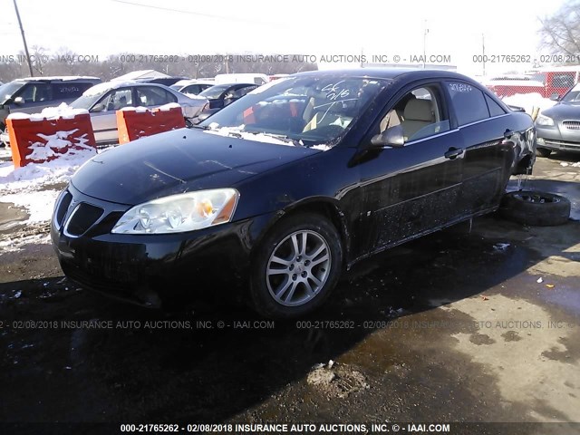 1G2ZG558764260531 - 2006 PONTIAC G6 SE1 BLACK photo 2