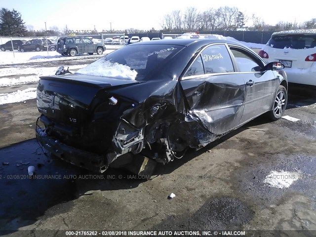 1G2ZG558764260531 - 2006 PONTIAC G6 SE1 BLACK photo 4