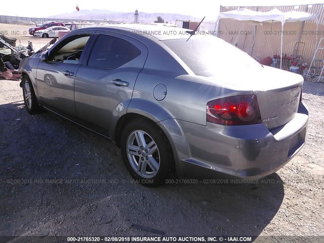 1B3BD1FBXBN583678 - 2011 DODGE AVENGER MAINSTREET GRAY photo 3