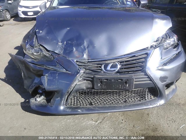 JTHBA1D26G5032308 - 2016 LEXUS IS 200T GRAY photo 6