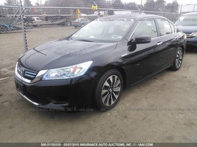 1HGCR6F73FA006728 - 2015 HONDA ACCORD HYBRID/TOURING BLACK photo 2