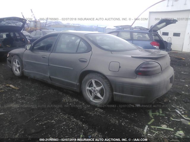 1G2WP52K2YF271754 - 2000 PONTIAC GRAND PRIX GT BROWN photo 3