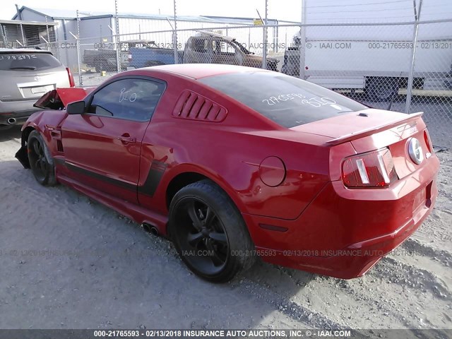 1ZVBP8CH4A5151543 - 2010 FORD MUSTANG GT RED photo 3