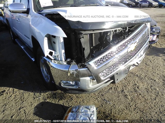 3GCPKSE78DG379079 - 2013 CHEVROLET SILVERADO K1500 LT WHITE photo 6