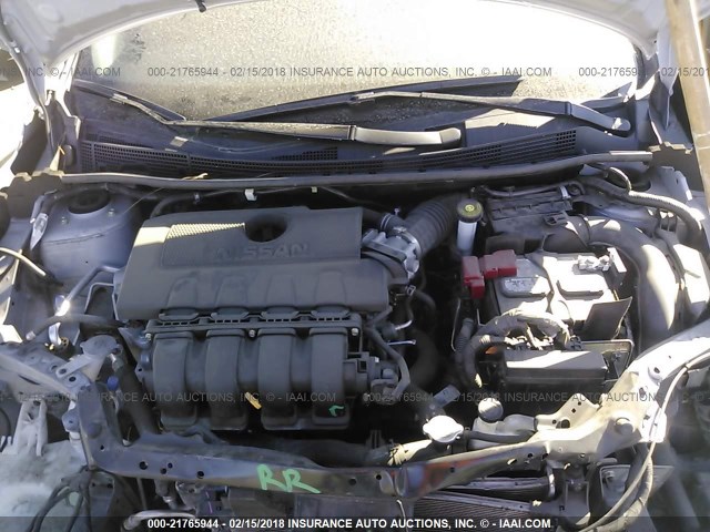 3N1AB7AP2GL661998 - 2016 NISSAN SENTRA S/SV/SR/SL SILVER photo 10