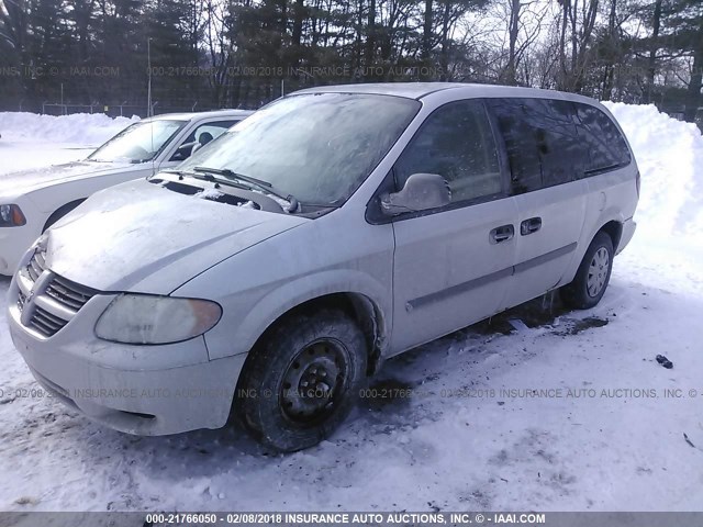 1D4GP24R06B613573 - 2006 DODGE GRAND CARAVAN SE BLUE photo 2