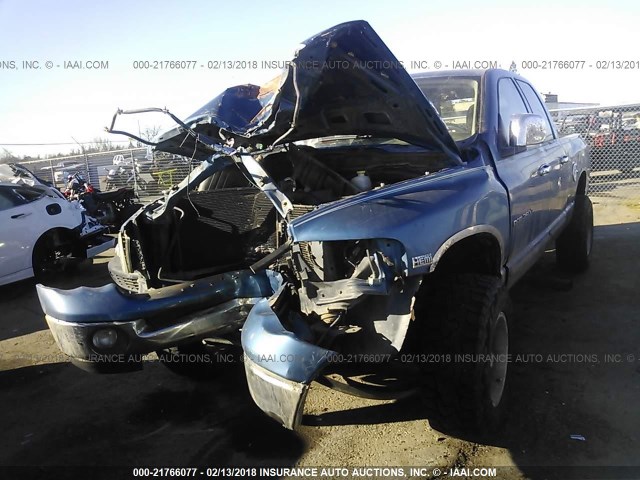 3D7KU28D64G155983 - 2004 DODGE RAM 2500 ST/SLT 蓝色 照片 2