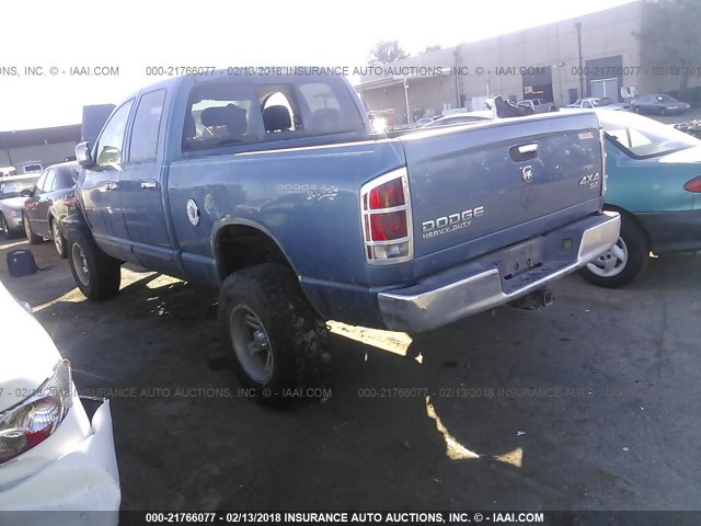 3D7KU28D64G155983 - 2004 DODGE RAM 2500 ST/SLT BLUE photo 3