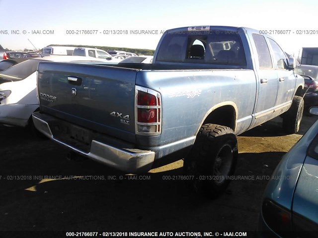 3D7KU28D64G155983 - 2004 DODGE RAM 2500 ST/SLT BLUE photo 4