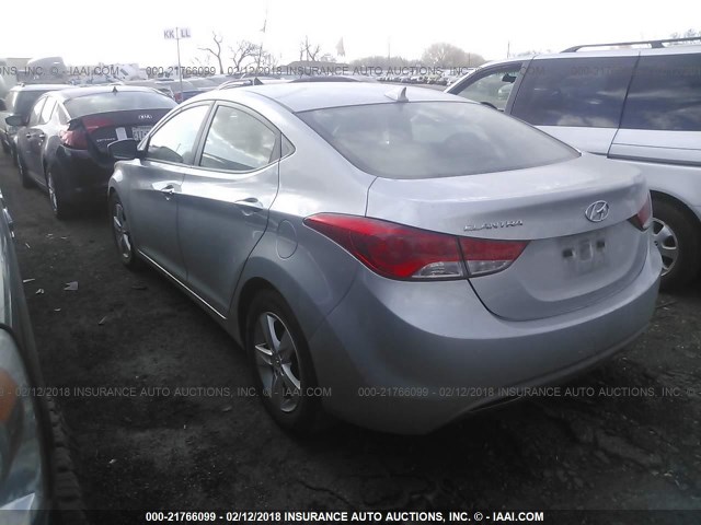 5NPDH4AE3DH322314 - 2013 HYUNDAI ELANTRA GLS/LIMITED SILVER photo 3