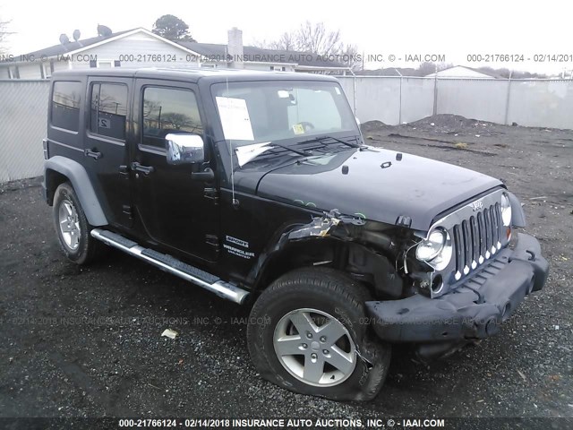 1J4BA3H10BL558026 - 2011 JEEP WRANGLER UNLIMITE SPORT BLACK photo 1