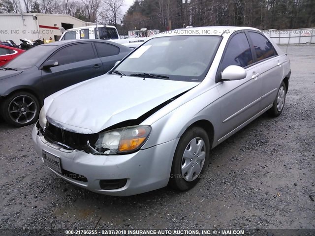 KNAFE221595633703 - 2009 KIA SPECTRA EX/LX/SX SILVER photo 2