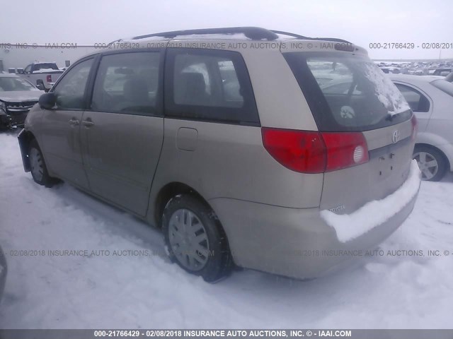 5TDZA23CX6S427598 - 2006 TOYOTA SIENNA CE/LE GOLD photo 3