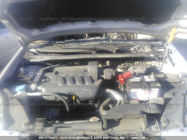 3N1AB6AP5CL701396 - 2012 NISSAN SENTRA 2.0/2.0S/SR/2.0SL SILVER photo 10