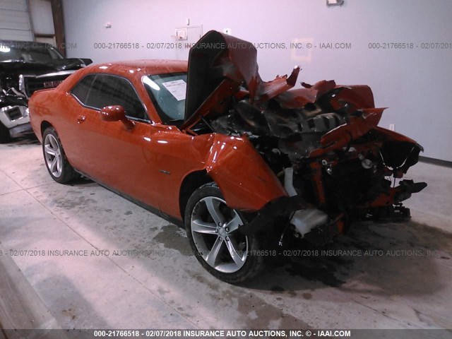 2C3CDZAT2FH713196 - 2015 DODGE CHALLENGER SXT ORANGE photo 1