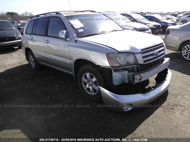 JTEGF21A230073094 - 2003 TOYOTA HIGHLANDER LIMITED SILVER photo 1