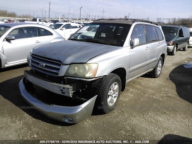 JTEGF21A230073094 - 2003 TOYOTA HIGHLANDER LIMITED SILVER photo 2