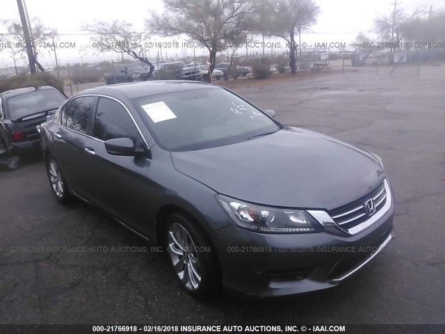 1HGCR2F34FA046211 - 2015 HONDA ACCORD LX GRAY photo 1