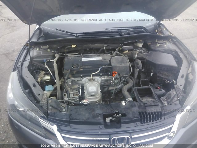 1HGCR2F34FA046211 - 2015 HONDA ACCORD LX GRAY photo 10