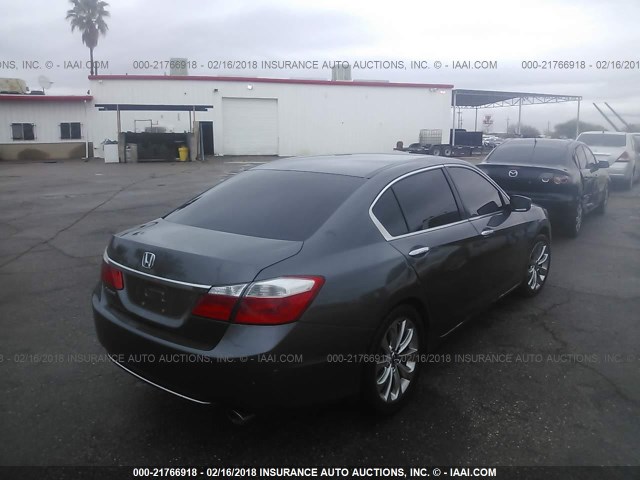 1HGCR2F34FA046211 - 2015 HONDA ACCORD LX GRAY photo 4