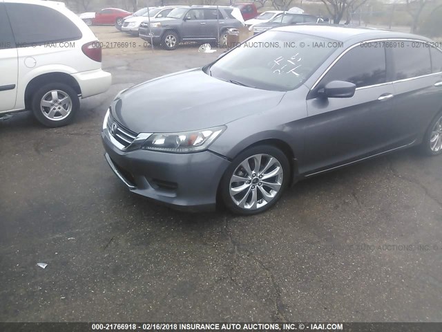 1HGCR2F34FA046211 - 2015 HONDA ACCORD LX GRAY photo 6