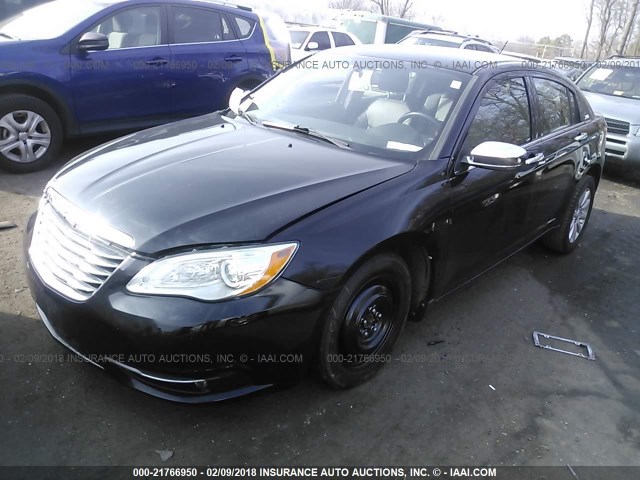 1C3CCBCG6DN608224 - 2013 CHRYSLER 200 LIMITED BLACK photo 2