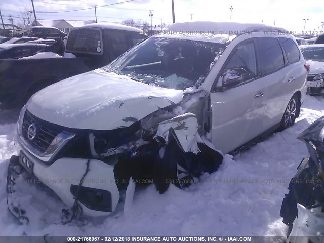 5N1DR2MM8HC660566 - 2017 NISSAN PATHFINDER S/SV/SL/PLATINUM 白色 照片 2