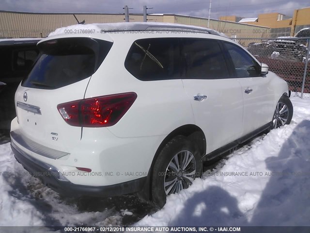 5N1DR2MM8HC660566 - 2017 NISSAN PATHFINDER S/SV/SL/PLATINUM 白色 照片 4