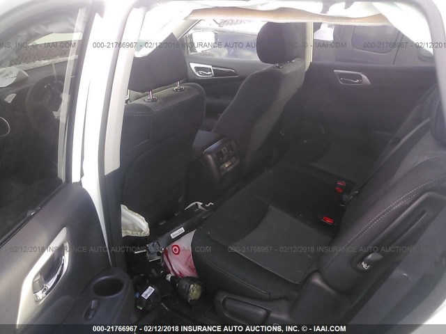 5N1DR2MM8HC660566 - 2017 NISSAN PATHFINDER S/SV/SL/PLATINUM 白色 照片 8