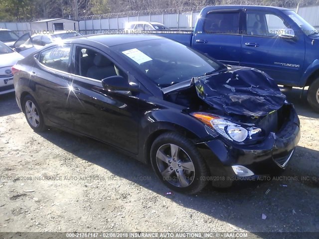 5NPDH4AE5DH445306 - 2013 HYUNDAI ELANTRA GLS/LIMITED BLACK photo 1