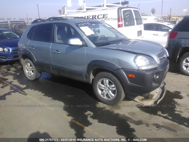 KM8JN12DX6U378027 - 2006 HYUNDAI TUCSON GLS/LIMITED Light Blue photo 1