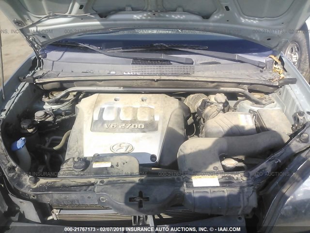 KM8JN12DX6U378027 - 2006 HYUNDAI TUCSON GLS/LIMITED 浅蓝色 照片 10