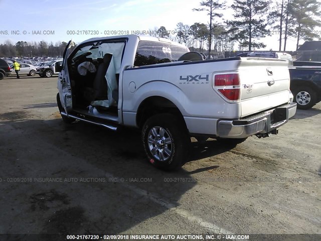 1FTFW1ET2CKE14679 - 2012 FORD F150 SUPERCREW SILVER photo 3