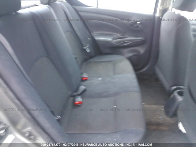 3N1CN7APXCL875664 - 2012 NISSAN VERSA S/SV/SL GRAY photo 8